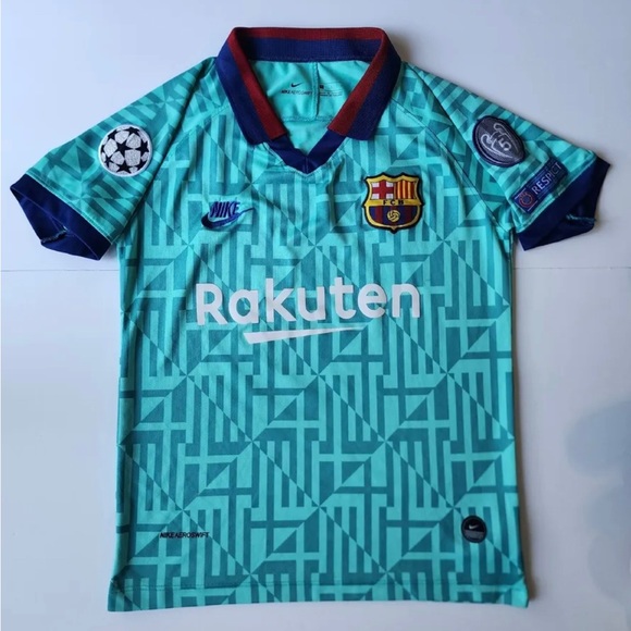 NIKE LIONEL MESSI FC BARCELONA UEFA CHAMPIONS LEAGUE VAPOR THIRD JERSEY 2019/20 - Picture 1 of 12
